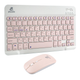 Комплект беспроводная клавиатура/USB мышка JEQANG JB-350 с кабель USB - Type C/Bluetooth V5.0 Pink - изображение 2