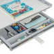 Набор детская парта + стул с регулировкой высоты от 7 - 14 лет Cubby Lupin Grey Серый + подставка для книг + настольная светодиодная лампа - изображение 7