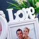 Фоторамка настольная двойная 15x15 см и 10x15 см, Love, Белая - изображение 9