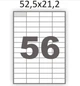 Етикетки самоклеючі 52,5×21,2 мм - 56 шт на аркуші А4 (500 аркушів) Herma - изображение 2