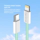 Кабель ColorWay Type-C - Apple Lightning braided cotton PD Fast Charging 27W 1 м Green (CW-CBPDCL061-G) - изображение 8
