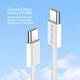 Кабель ColorWay Type-C - Type-C braided cotton PD Fast Charging 60W 3А 1 м Grey (CW-CBPDCC061-GR) - изображение 8