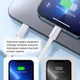 Кабель ColorWay Type-C - Type-C braided cotton PD Fast Charging 60W 3А 1 м Grey (CW-CBPDCC061-GR) - изображение 11