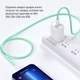 Кабель ColorWay Type-C - Type-C braided cotton PD Fast Charging 60W 3А 1 м Green (CW-CBPDCC061-G) - изображение 10