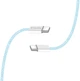 Кабель ColorWay Type-C - Type-C braided cotton PD Fast Charging 60W 3А 1 м Blue (CW-CBPDCC061-BL) - изображение 6