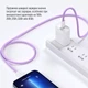 Кабель ColorWay Type-C - Type-C braided cotton PD Fast Charging 60W 3А 1 м Purple (CW-CBPDCC061-PU) - изображение 10