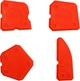 Szpachelki do silikonu Yato 100 mm 4 szt (YT-5261) - obraz 1