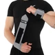 Бинты кистевые 65 см для жима Полиэстер / Хлопок / Латекс липучка 2 шт STRENGTH WRIST WRAPS (SOLID SUPPOR) EZOUS цвет серый C-04 - изображение 2