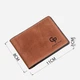 Зажим для денег кожаный Grande Pelle leather-11240 Коричневый - изображение 6