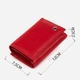 Кошелек женский кожаный для карточек ST Leather Accessories 19335 Красный - изображение 8