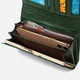Гаманець жіночий шкіряний для карток ST Leather Accessories leather-19424 Зелений - зображення 5