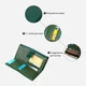 Гаманець жіночий шкіряний для карток ST Leather Accessories leather-19424 Зелений - зображення 10