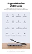 USB-хаб UGREEN CM473 USB-C to 2xUSB 3.0 + 2xUSB-C 5Gpbs Space Grey (15395) - изображение 5