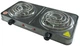 Электрическая плита спиральная DOMOTEC 580-2000W, 2 конфорки, терморегулятор, 5 режимов работы Серая - изображение 2