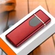 Электрическая зажигалка сенсорная TH-100, USB перезаряжаемая, металлическая Красная - изображение 3