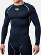 Компресійна футболка Air Motion Long Sleeve Navy Flu Yellow S Колір Жовтий (501007-747-S) - зображення 1