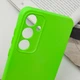 Чехол для Samsung Galaxy S23 FE GETMAN TPU Liquid Silk Full Camera Салатовый/Neon Green - изображение 5