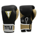 Снарядні рукавиці Title Boxing Gel World V2T Bag Gloves Black Gold White (GTWBGV2T-BK/OGD-M) - зображення 1