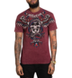Футболка Affliction Poisonous Shadow Burgandy Lava Wash (A25959-BULV-M) - изображение 1