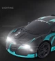Машинка трансформер на радиоуправлении AToys Bugatti-922-1 большая 1:12 33см свет/звук Черно-голубой - изображение 7