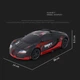 Машинка трансформер на радиоуправлении AToys Bugatti-922-1 большая 1:12 33см свет/звук Черно-красный - изображение 9