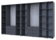 Комплект шкафов для одежды Doros Гелар (3 шт.) 348,2х49,5х203,4 см Графит (DRS-011165) - изображение 2