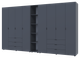 Комплект шкафов для одежды Doros Гелар (3 шт.) 348,2х49,5х203,4 см Графит (DRS-011165) - изображение 3