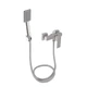 Змішувач для душу Lidz Kubis 010 (з душовим гарнітуром) (k35) LDKUB010NKS28535 Nickel - зображення 1