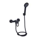 Змішувач для душу Lidz Latwa 010 (з душовим гарнітуром) (k40) LDLAT010BLA45421 Black - зображення 1