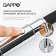 Змішувач з гнучким виливом для кухні GAPPO G4398-15, 2 режими, чорний/хром - изображение 4