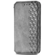 Чехол Deexe Rhombus Wallet для Motorola Moto G85 - Grey - изображение 4