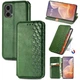Чехол Deexe Rhombus Wallet для Motorola Moto G85 - Green - изображение 6