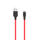 Кабель Hoco X21 Plus USB Lightning 2.4 A 3m Black-Red (013j) - зображення 1