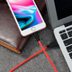 Кабель Hoco X21 Plus USB Lightning 2.4 A 3m Black-Red (013j) - зображення 3