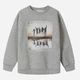 Детский теплый свитшот для девочки Minoti 20fleece74 41407TEN 128-134 см Серый (5063025365283) - изображение 1