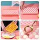 Пластиковая форма для льда Lesko 1178 Шар большой Pink 33 отделения - изображение 2