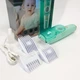 Машинка для стрижки детей VGR V-151 Baby с сменными насадками машинка с вытяжкой для стрижки младенцев. Цвет: бирюзовый - изображение 5