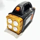 Ручной фонарь для кемпинга светодиодный фонарь - повербанк HB-2678 25W+2COB с солнечной батареей. Цвет: оранжевый - изображение 2