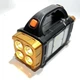 Ручной фонарь для кемпинга светодиодный фонарь - повербанк HB-2678 25W+2COB с солнечной батареей. Цвет: оранжевый - изображение 4