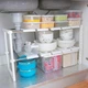Кухонная полка для хранения посуды регулируемая "KITCHEN RACK" 38-70 см (FG22) - изображение 4