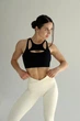 Спортивні жіночі легінси Soft SQ з ефектом візуальної корекції фігури Push Up V-пояс Однотонні L Молочні (SQ060000L) - зображення 6