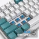 Ультракомпактная MAMBASNAKE K3 Pro Mini проводная 98-клавишная механическая клавиатура RGB, спиральный кабель USB Type-C, металлический авиационный пружинный разъем TPU. Цвет – Зеленый светлый. Английская раскладка (ENG-UA) - изображение 2