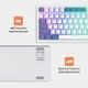 Ультракомпактная MAMBASNAKE K3 Pro Mini проводная 98-клавишная механическая клавиатура RGB, спиральный кабель USB Type-C, металлический авиационный пружинный разъем TPU. Цвет – Зеленый светлый. Английская раскладка (ENG-UA) - изображение 6