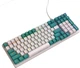 Ультракомпактная MAMBASNAKE K3 Pro Mini проводная 98-клавишная механическая клавиатура RGB, спиральный кабель USB Type-C, металлический авиационный пружинный разъем TPU. Цвет – Зеленый светлый. Английская раскладка (ENG-UA) - изображение 8