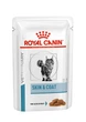 Вологий корм для дорослих котів Royal Canin Skin & Coat шматочки в соусі, 85 г - изображение 1