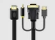 Кабель конвертер VGA на HDMI JH Z140H 3m адаптер перехідник активний процесор - зображення 2