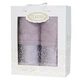 Набор из 2-х махровых полотенец Gulcan. Cotton Frower Ornament Leylak-50х90+70х140 (2 предмета) - изображение 1