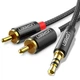 Кабель аудио Ugreen 2RCA to 3.5mm стерео разветвитель 1 м (AV116) - изображение 1