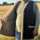Жилет из натуральной овчины двойной удлиненный 54-3XL - изображение 1