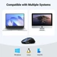 Беспроводная бесшумная оптическая мышь UGREEN Ergonomic Wireless Blue (MU006) - изображение 2